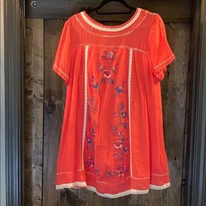 Coral Umgee Dress/cover up